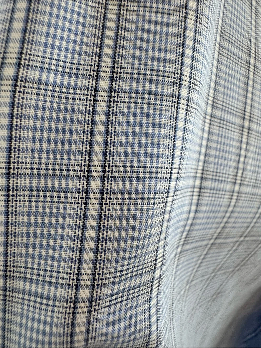 Banana Republic Blue Plaid Dress Shirt